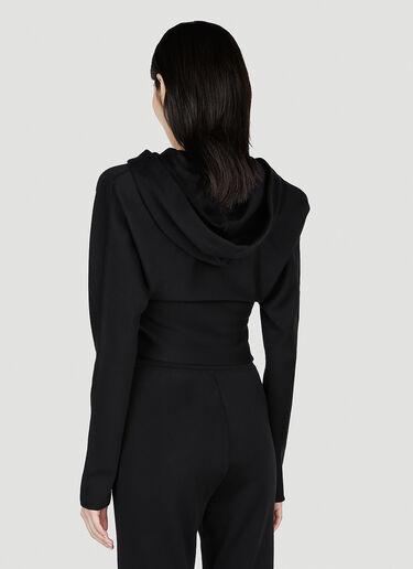 Saint Laurent Knit Hooded Top Black sla0252013