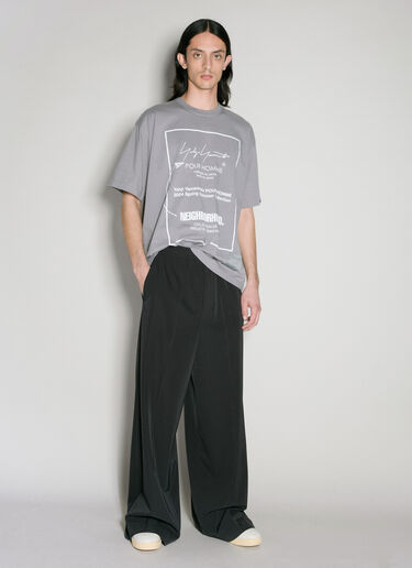 Yohji Yamamoto x Neighborhood Logo Print T-Shirt Grey yoy0156020