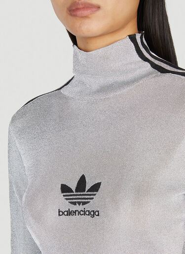 Balenciaga x adidas 메탈릭 로고 탑 실버 axb0251007