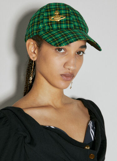 Vivienne Westwood Hank Baseball Cap Green vvw0254026