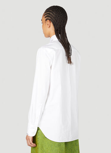 Marni Logo Embroidery Shirt White mni0255003