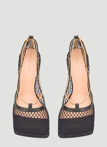 Mesh Heeled Pumps Bottega Veneta Mesh Heeled Pumps Black bov0240029