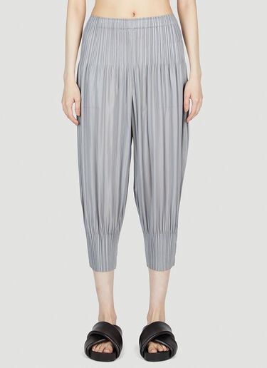 Pleats Please Issey Miyake Pleated Pants Grey plp0253012