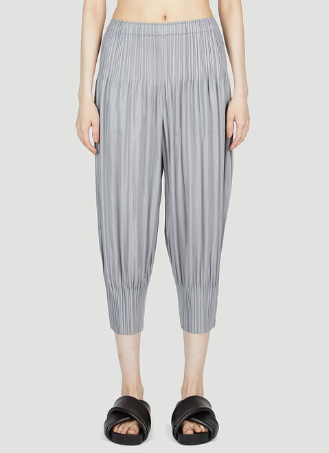 Pleats Please Issey Miyake Pleated Pants Black plp0254005