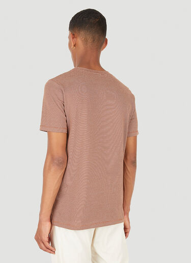 A.P.C. Aymeric Striped T-Shirt Brown apc0149010