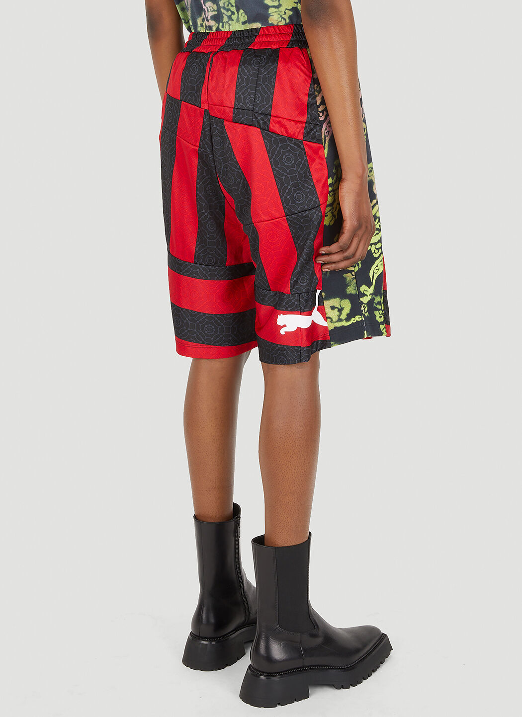 Puma plaid shorts online
