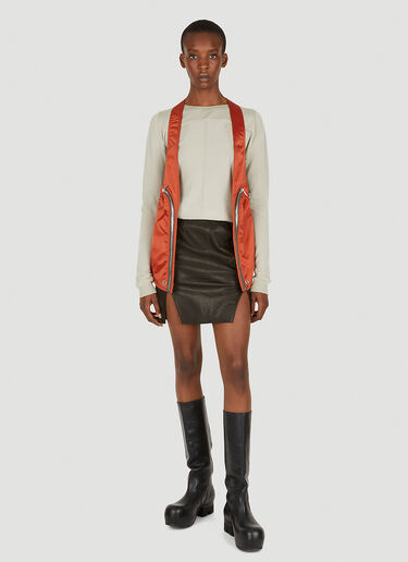 Rick Owens Coated Mini Skirt Black ric0249012