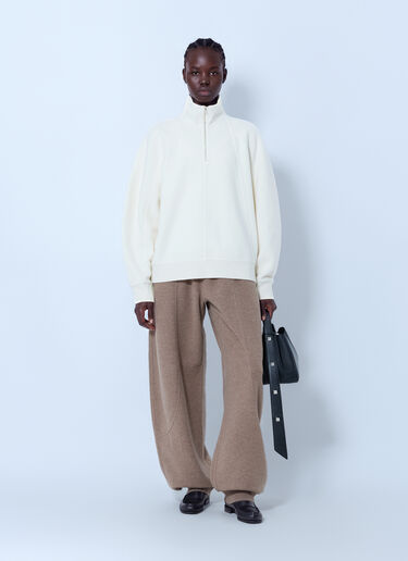 LN-CC® - Max Mara: Raglan Sleeve High-Neck Pullover - White Max Mara Raglan Sleeve High-Neck Pullover White max0266054