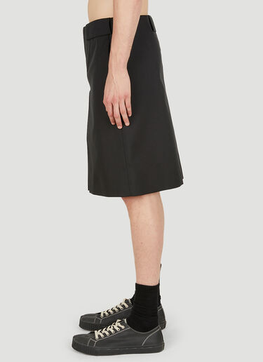 Raf Simons Pleated Skirt Black raf0148006