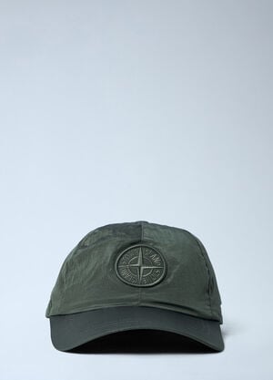 Stone Island Logo Motif Baseball Cap Green sto0164022