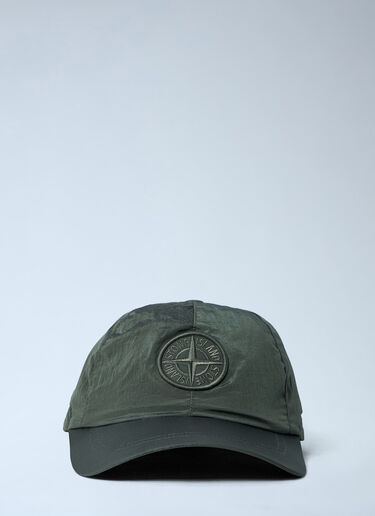 Logo Motif Baseball Cap Stone Island Logo Motif Baseball Cap Green sto0164022