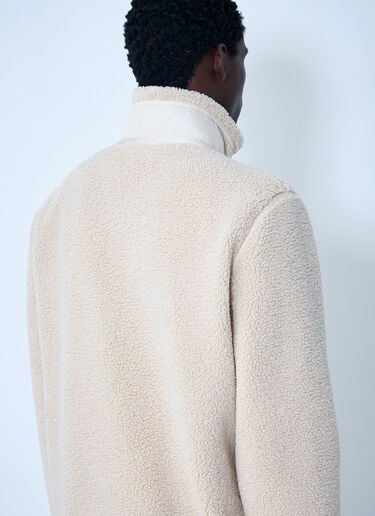 Teddy Fleece Zip-Up Sweatshirt Moncler Teddy Fleece Zip-Up Sweatshirt Beige mon0162032