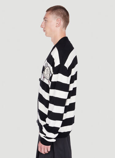 Moncler Striped Cardigan Black mon0152019