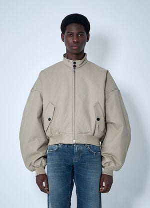 Balenciaga Round Harrington Jacket Beige bal0160001