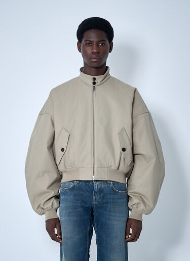 Balenciaga Round Harrington Jacket Beige bal0160001