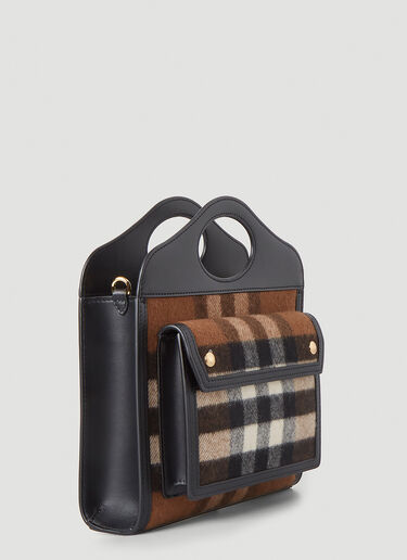 Burberry Check Mini Pocket Handbag Brown bur0246010