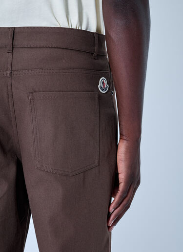 LN-CC® - Moncler: Tailored Straight-Leg Trousers - Brown Moncler Tailored Straight-Leg Trousers Brown mon0166034
