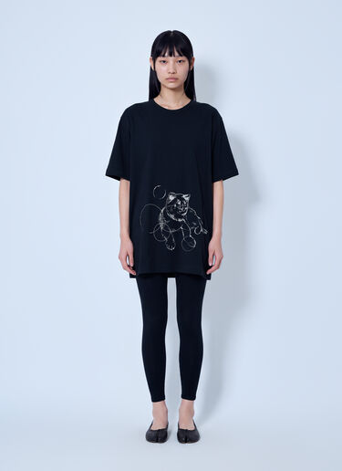 LN-CC® - Yohji Yamamoto: Basic Leggings - Black Yohji Yamamoto Basic Leggings Black yoy0263014