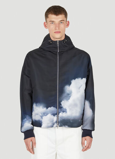 Alexander McQueen Storm Sky Windbreaker Jacket Blue amq0149016