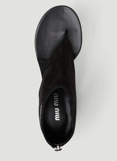 Miu Miu Flip Flop Heels Black miu0252034