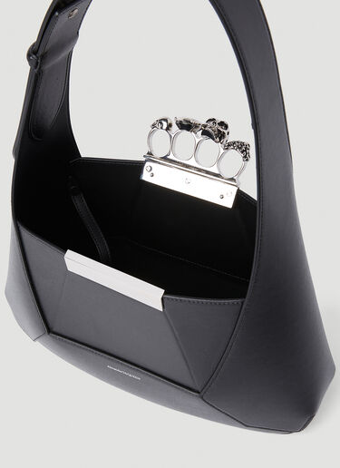 Alexander McQueen The Jewelled Hobo Bag Black amq0251042