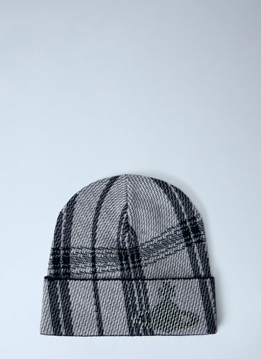 Vivienne Westwood 타탄 비니 모자 회색 vvw0166019