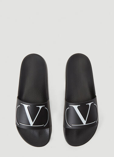 Valentino Logo Slides Black val0139023