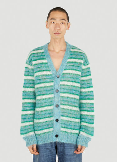 Marni Striped Cardigan Green mni0151001
