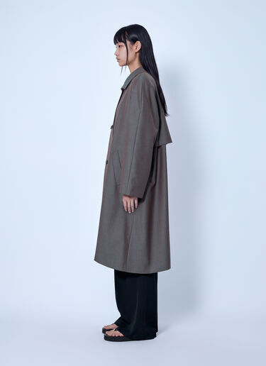 The Row Emma Double-Breasted Wool Coat Brown row0266006