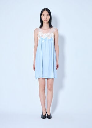 Maison Margiela Taped Slip Mini Dress Light Blue mla0264052