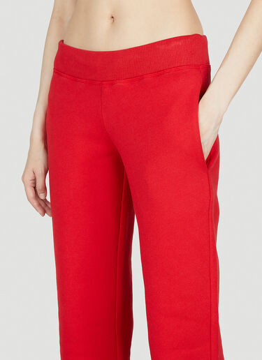 Mowalola Logo Print Track Pants Red mow0352006