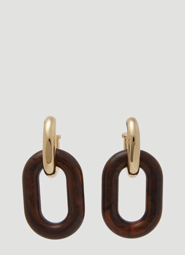 Rabanne XL Chain Link Earrings Gold pac0249027