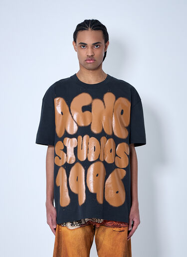 Acne Studios Logo Motif T-Shirt Black acn0160008