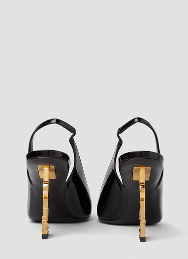 Saint Laurent Opyum Slingback Heels Black sla0251151