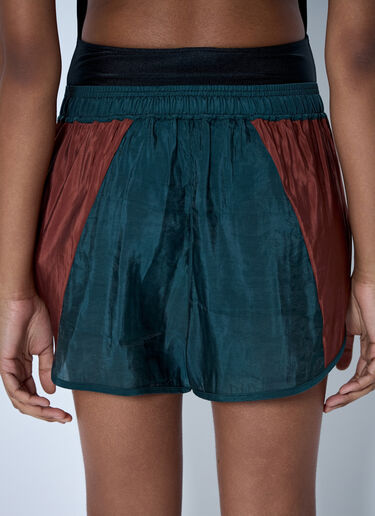 LN-CC® - Saint Laurent: Elasticated Waist Shorts - Green Saint Laurent Elasticated Waist Shorts Green sla0263027