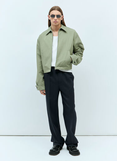 Bottega Veneta Light Cotton Twill Jacket Green bov0157006