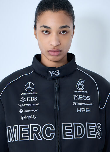 Y-3 MERCEDES Embroidered Logo Jacket Black yyy0364066