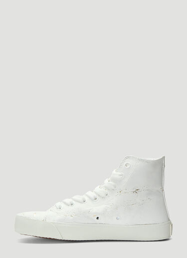 Maison Margiela Cracked Tabi Sneakers White mla0238015