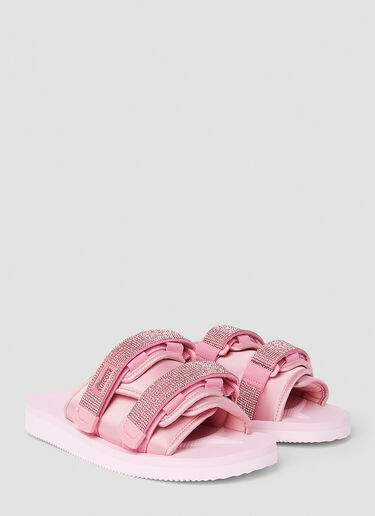 Blumarine x Suicoke Moto Low Slides Pink blm0252030