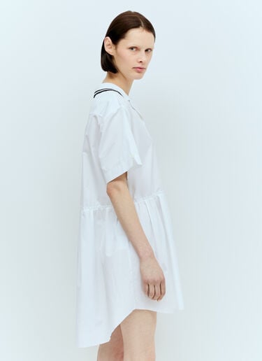 Miu Miu Poplin Mini Dress White miu0256074