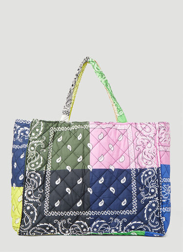 Arizona Love Cabas Bandana Print Quilted Tote Bag Multicolour arz0249006
