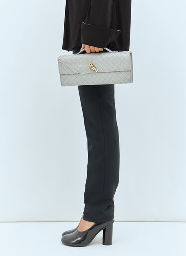 Bottega Veneta Long Andiamo Clutch Grey bov0258014