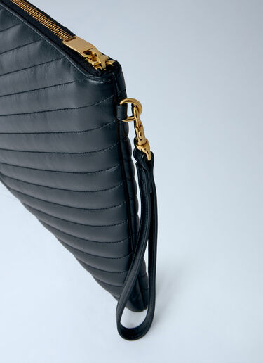 LN-CC® - Saint Laurent: Cassandre Matelassé Document Holder - Black Saint Laurent Cassandre Matelassé Document Holder Black sla0265137