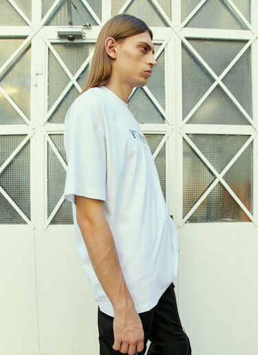 クリスタル エンベリッシュド ロゴTシャツ VTMNTS クリスタル エンベリッシュド ロゴTシャツ ホワイト vtm0354004