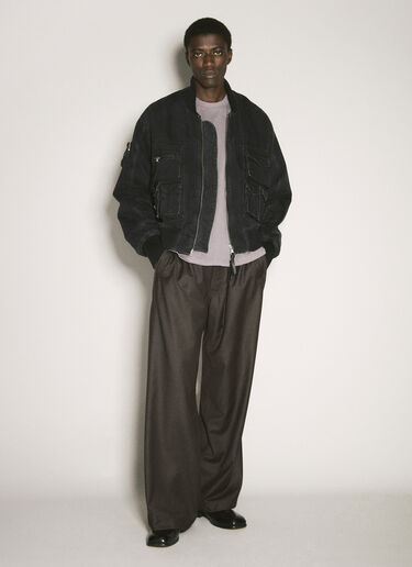Origami Wool Pants O.FILES Origami Wool Pants Brown ofl0158009
