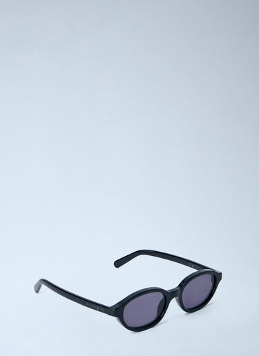 Oval Frame Sunglasses Retrosuperfuture x MM6 Oval Frame Sunglasses Black rmm0364002