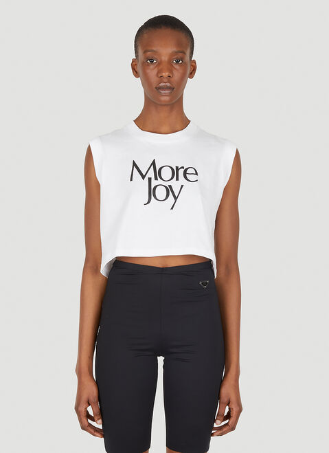 More Joy ロゴプリントTシャツ ブラック mjy0347073