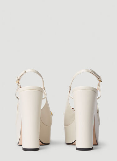 Gucci Horsebit High Heel Shoes Cream guc0251168