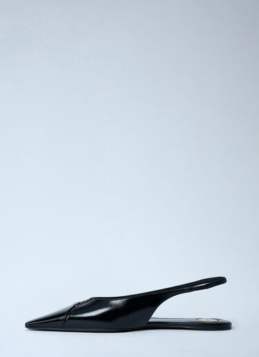 Saint Laurent Babylon 00 Slingback Ballerina Flats Black sla0261082