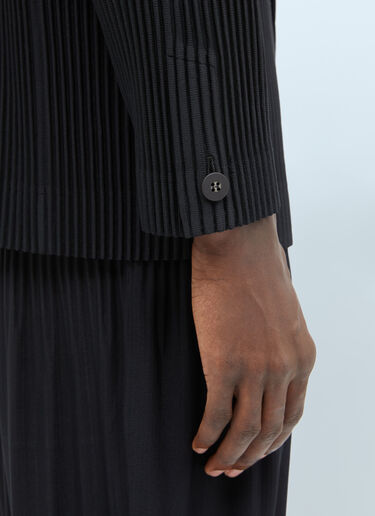 プリーツブレザー Homme Plissé Issey Miyake プリーツブレザー ブラック hmp0155008